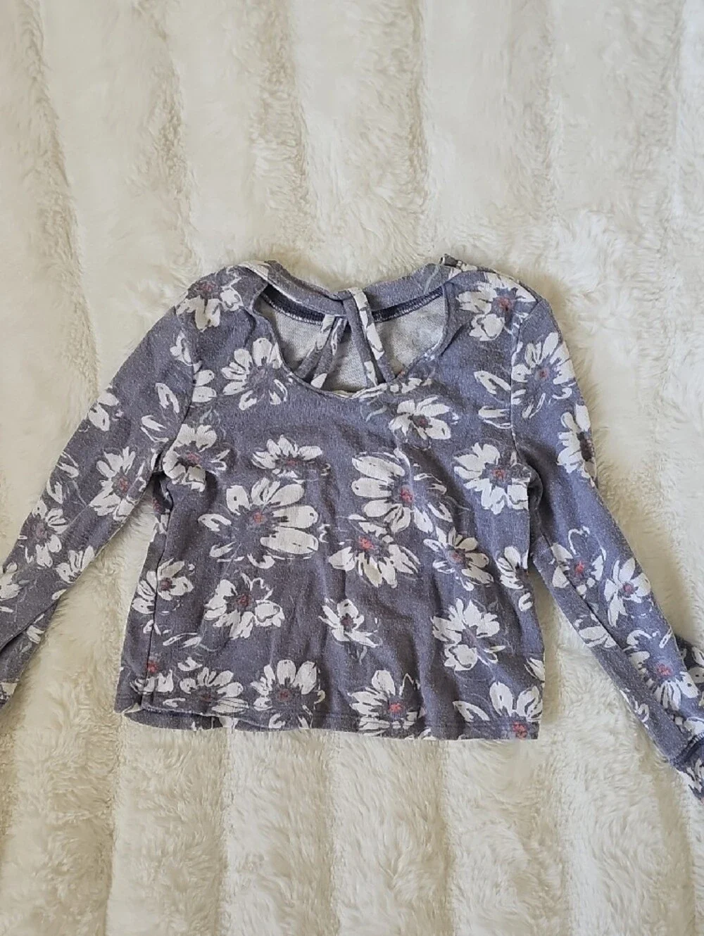 OshKosh B'gosh Purple Floral Long-Sleeve Top
